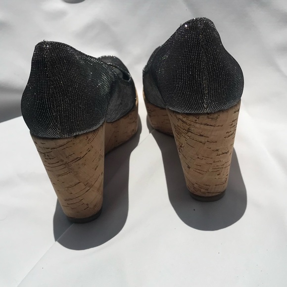 Stuart Weitzman Anna style heeled wedge shoes - Picture 4 of 9